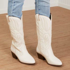 Qupid Mountain Fever Mid-Calf Cowboy Boots